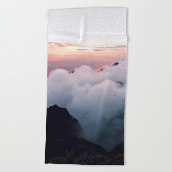 All the way up #society6 #buyart #mountains Beach Towel