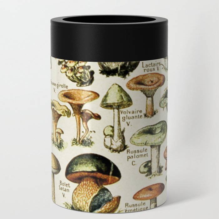 Vintage French Mushrooms Can Cooler