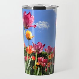 tulips in the sun Travel Mug