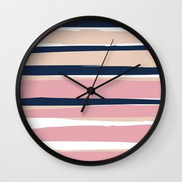Colorful stripes Pattern Wall Clock 