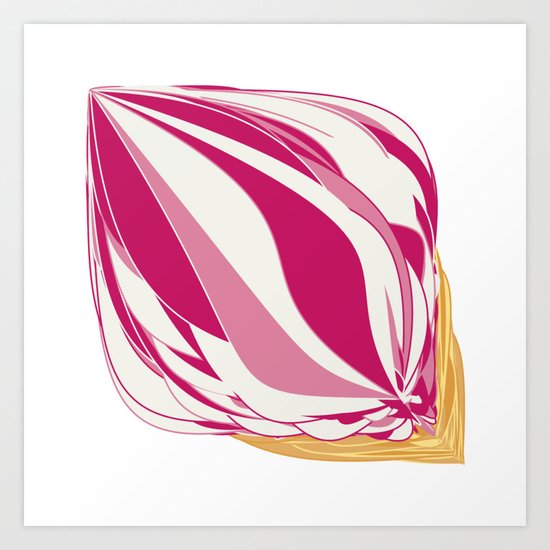 Strawberry Icecream Art Print
