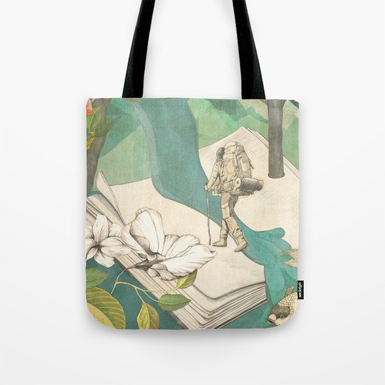 Nature Writing Tote Bag