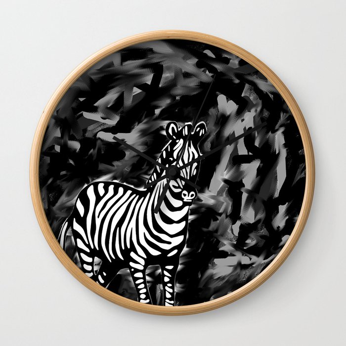 zebra Wall Clock
