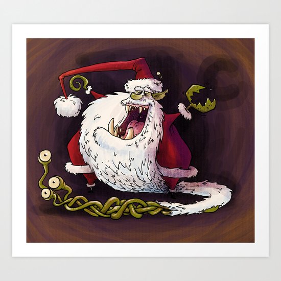 Santa Claws revisited Art Print