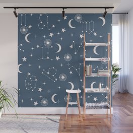 stars and constellations blue Wall Mural