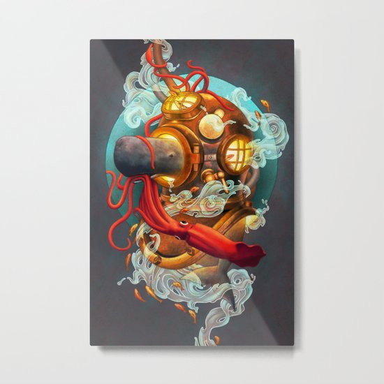 Deep Sea Diver Metal Print