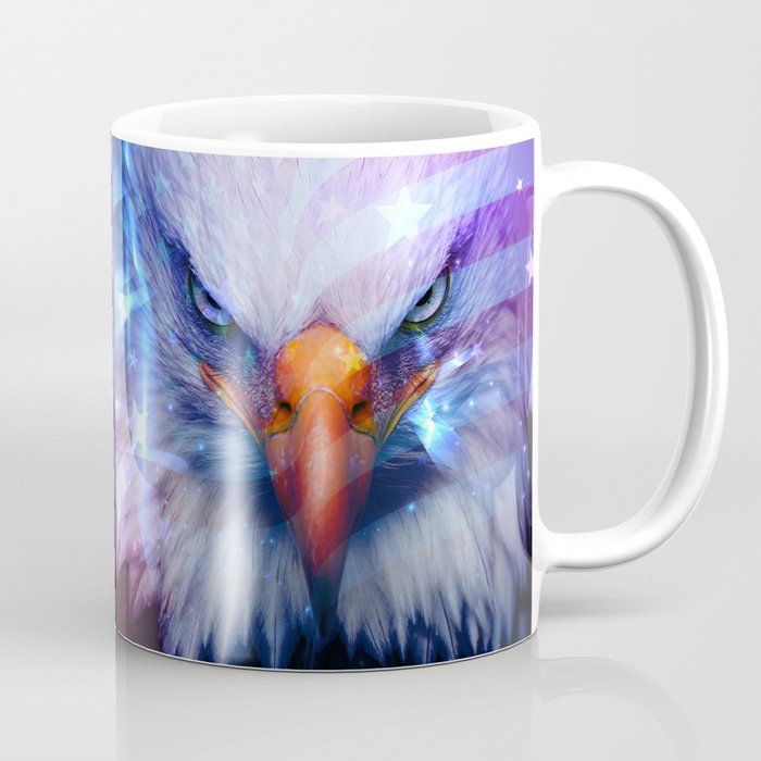 American Flag & Eagle Coffee Mug