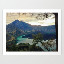 Rinjani Art Print | Lombok, Islands, Color, Rinjani, Photo, Volcano, Indonesia 