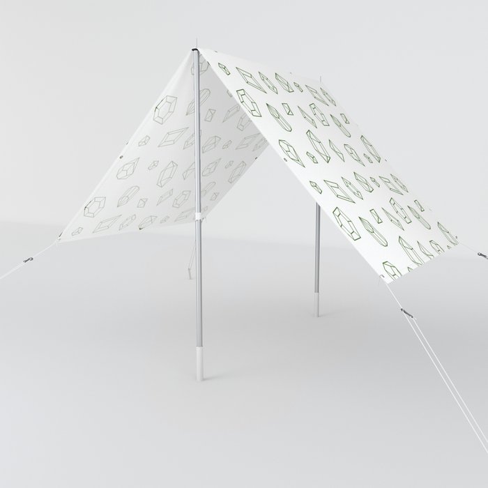 Green Gems Pattern Sun Shade