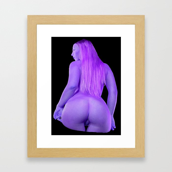 Naked woman, female figure, erotica, girl in bikini art work Framed Art Print