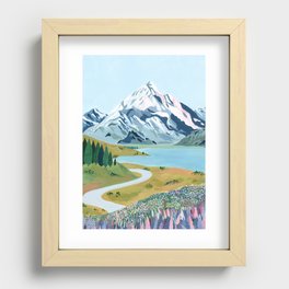 New Zealand Recessed Framed Print