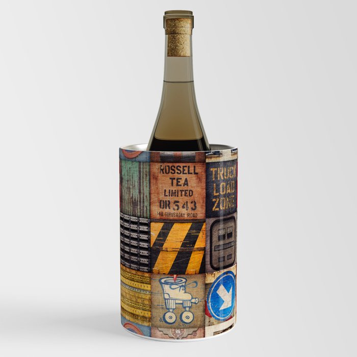 Industrial Styled Tiles Wine Chiller