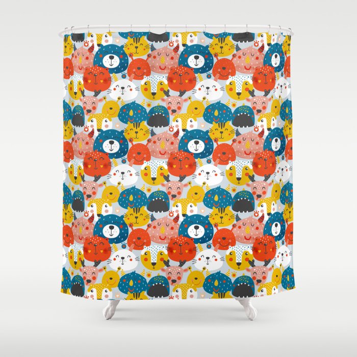 Monsters friends Shower Curtain