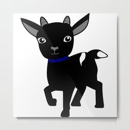 Micky the Goat Metal Print