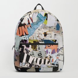 torn poster wall Backpack | Cool, Decay, Urban, Posterwall, Stretstyle, Paper, Torn, Fabric, Posterart, Urbandesign 