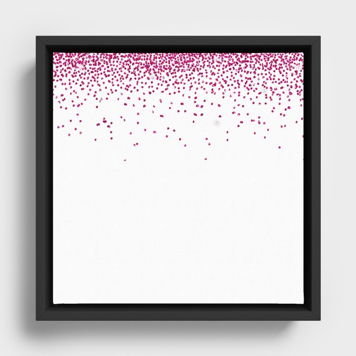 Gold Sparkling Pattern Design Framed Canvas