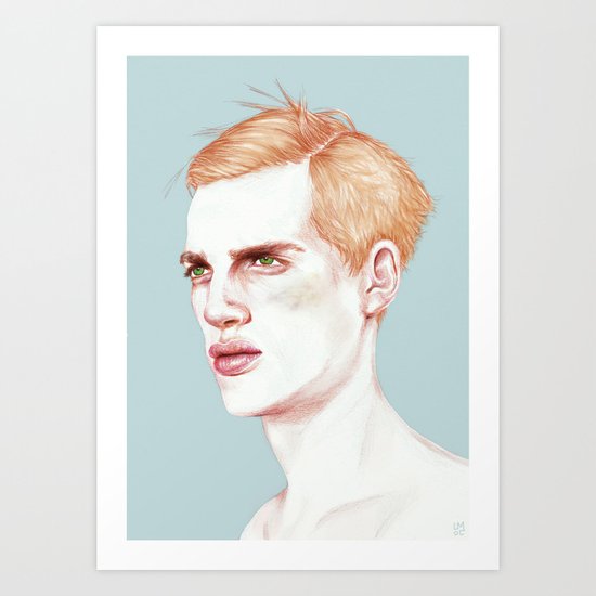 Boy Bruised Art Print