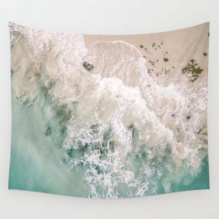 Frothy Fourth Beach Wall Tapestry