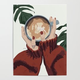 Coffee and Plants Poster