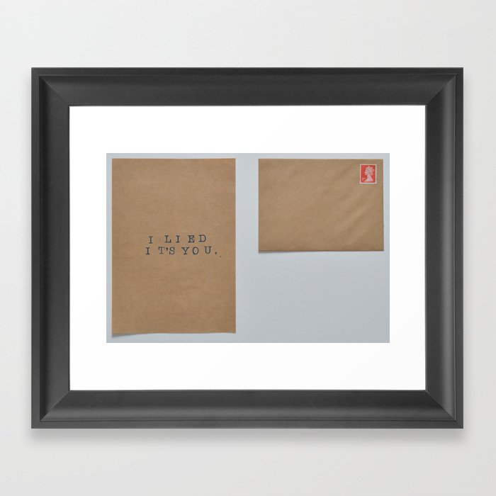 unsent letters project. Framed Art Print