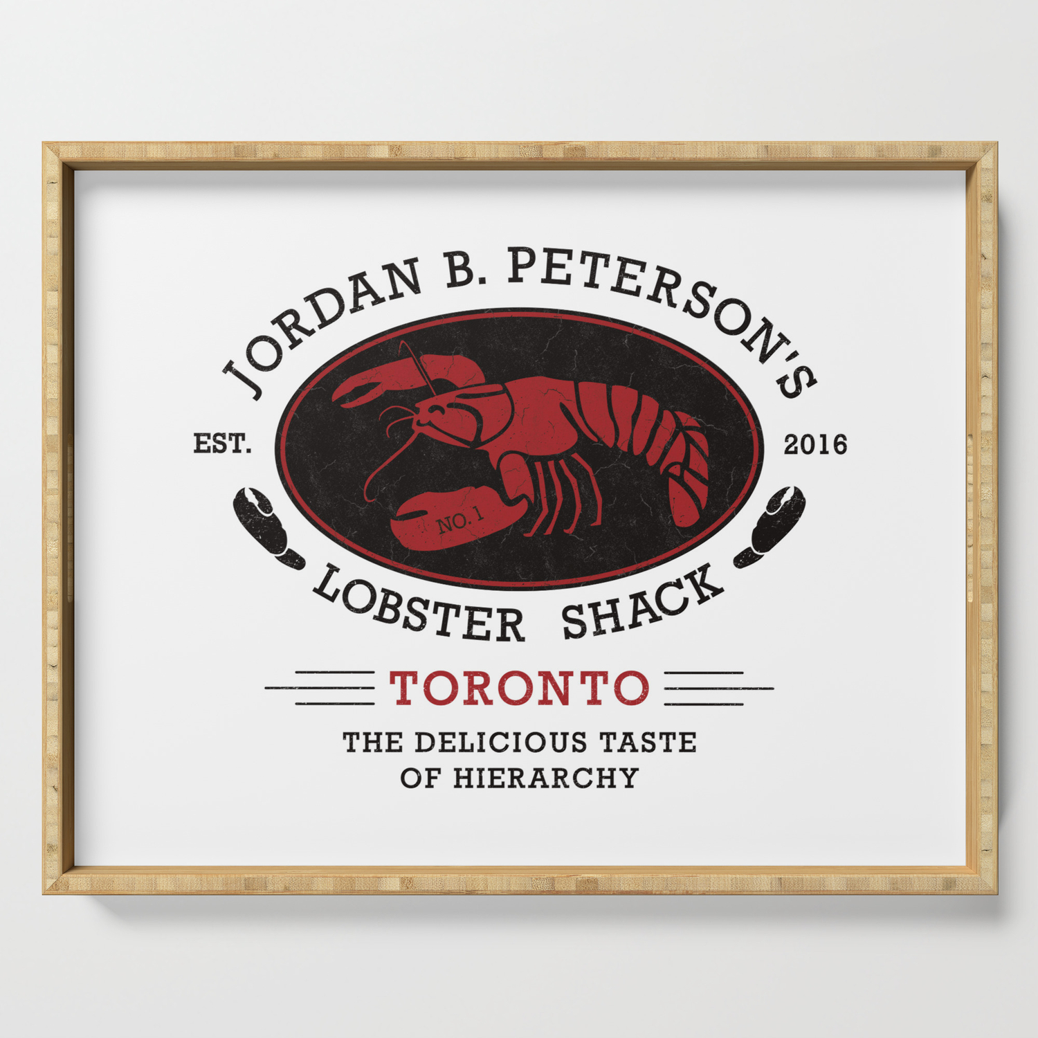 Jordan Peterson - Lobster Shack 2 Tray by IncognitoMode | Society6