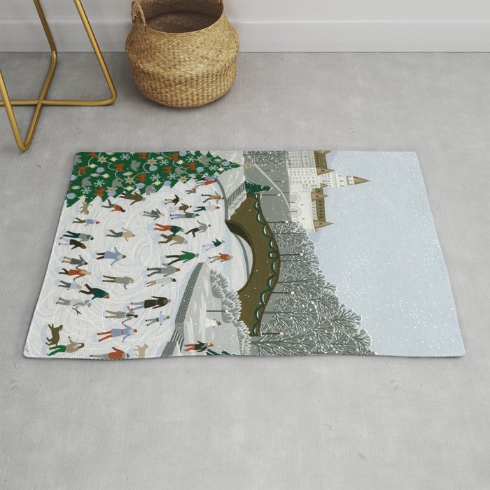 Ice Skating Pond Rug By Yuliyart Society6