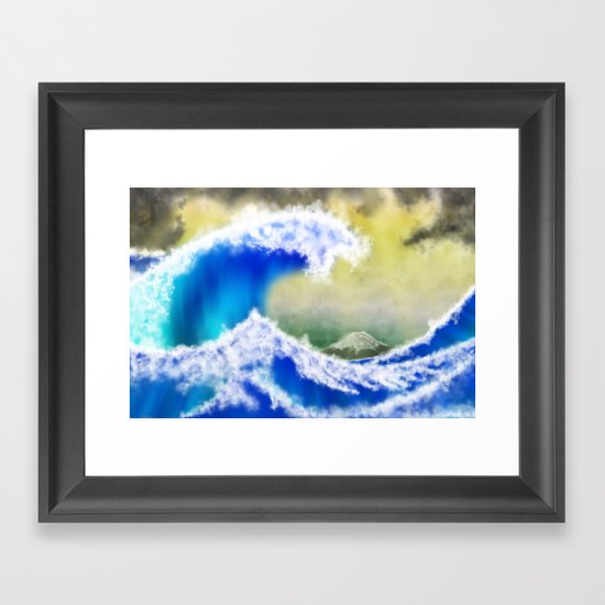 The GreatWave Interpretation Framed Art Print