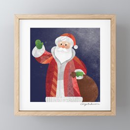 Santa Framed Mini Art Print