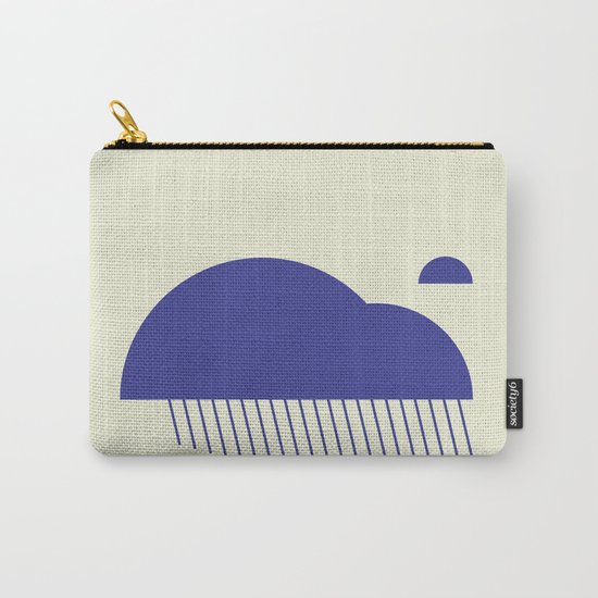 Minimal Clouds Rain Carry-All Pouch