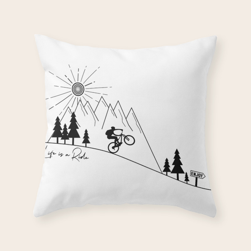 bicycle throw pillows