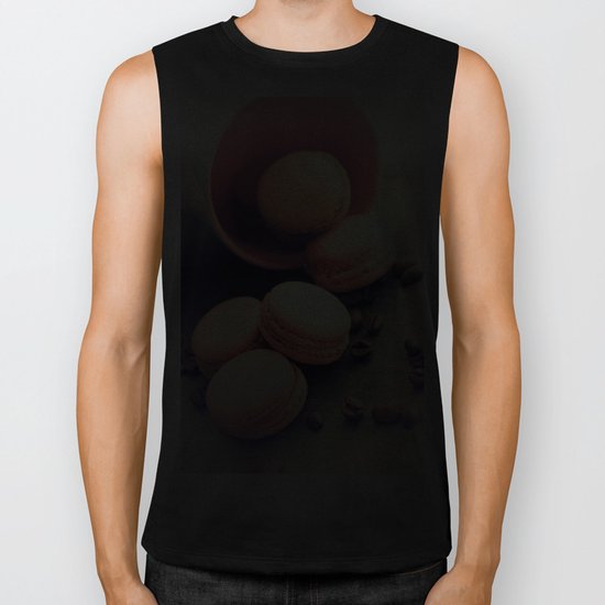 Sweet Cake with coffee beans Biker Tank
