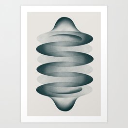 Abstract Monochromatic Waves II Art Print