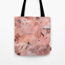 New Beginning - Abstract floral soft pink, blush, coral Tote Bag