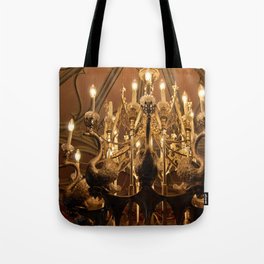 Swan Chandelier Tote Bag