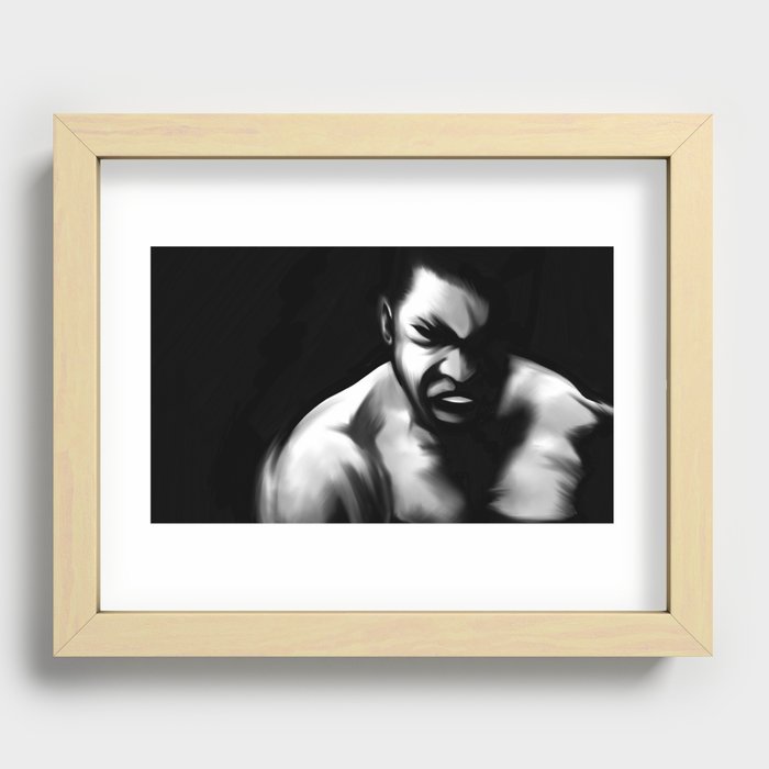 Ali's Rage Recessed Framed Print