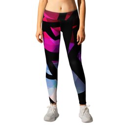 Abstract print of triangles polygon print. #polygon #abstract Leggings