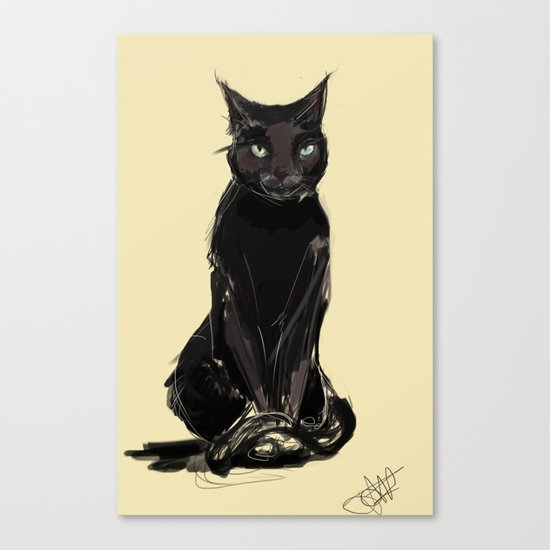 Black Cat Canvas Print