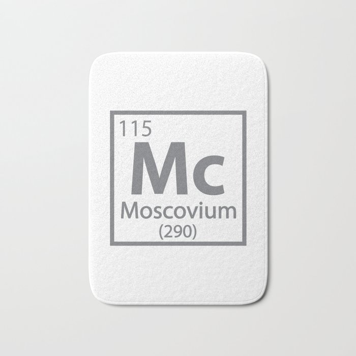 Moscovium - Russian Science Periodic Table Bath Mat
