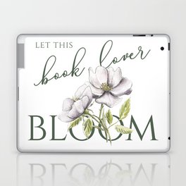 Let this book lover bloom Laptop & iPad Skin