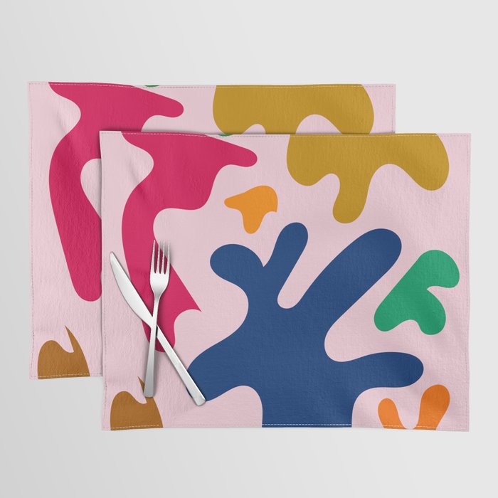 16  Henri Matisse Inspired 220527 Abstract Shapes Organic Valourine Original Placemat