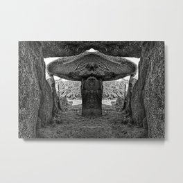 Alien Dolmen Metal Print | Black and White, Sci-Fi, Architecture, Photo 
