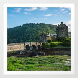 Great Britain Photography - Castle Among The Green Majestic Landscape  Art Print