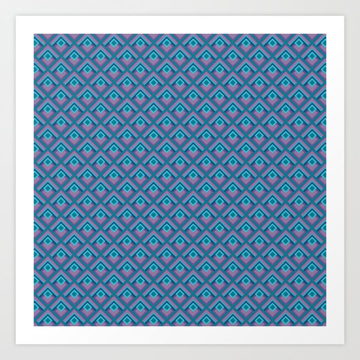 peacock geometric drawing