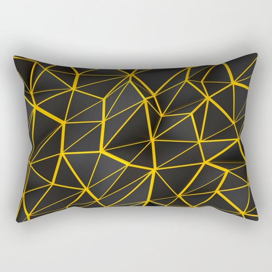 Yellow Wire Rectangular Pillow
