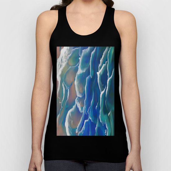 Water Coloring Time for Sea Unisex Tank Top