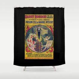 Original Harry Houdini Poster (Prison Breaker) Shower Curtain