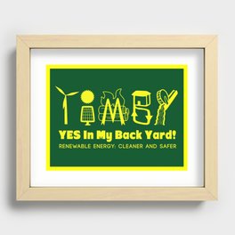 Yes In My Back Yard! Recessed Framed Print