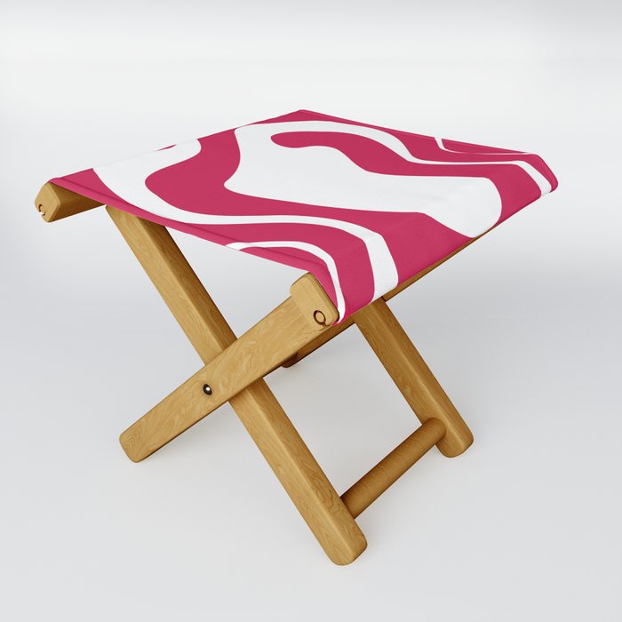 Pink abstract Folding Stool