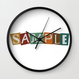 Sample In Color Wall Clock