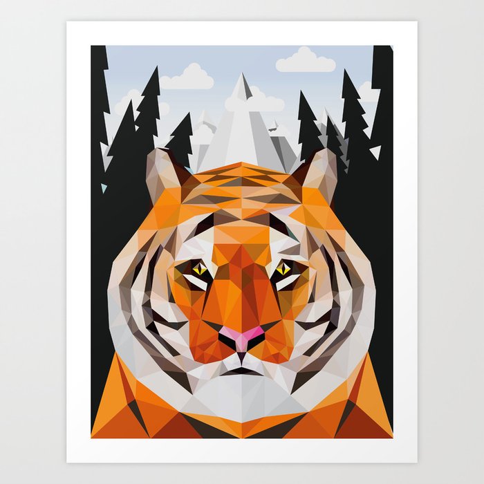 The Siberian Tiger Art Print